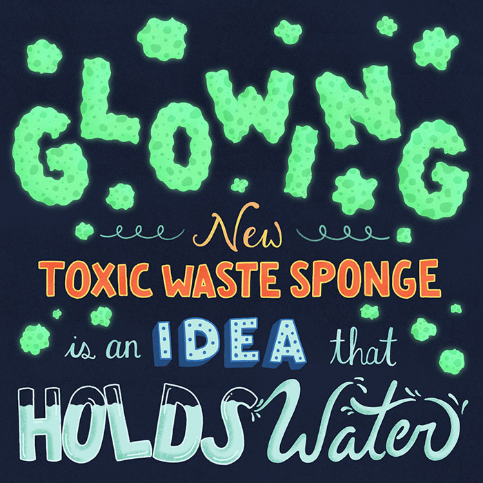 New toxic waste sponge idea holds water
