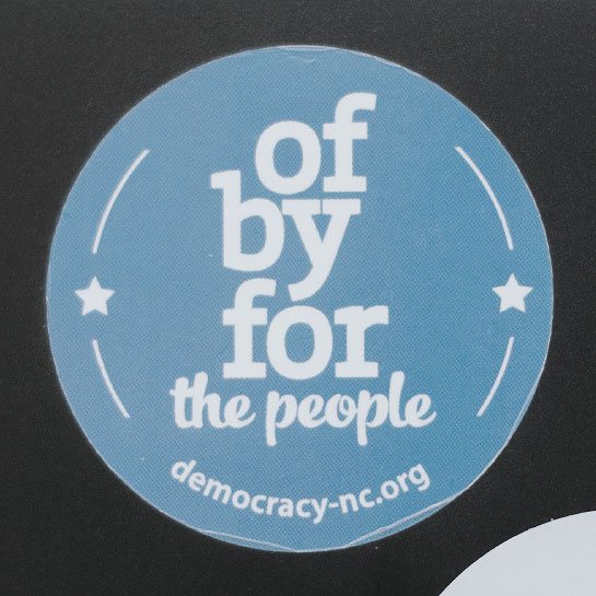 Democracy NC sticker