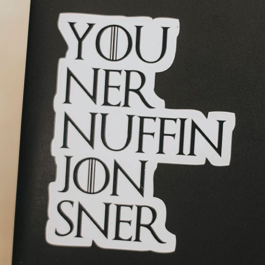 Game of Thrones sticker