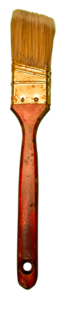 Paint brush used as the second 1 in the animation