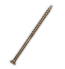 Screw used to form the slash in the % sign