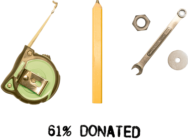 61% Donated