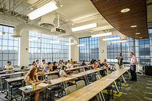 Large classroom view.