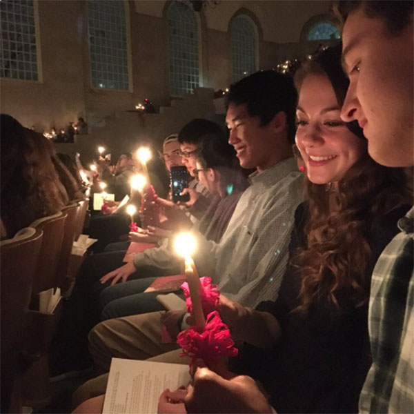 Group attending Lovefeast