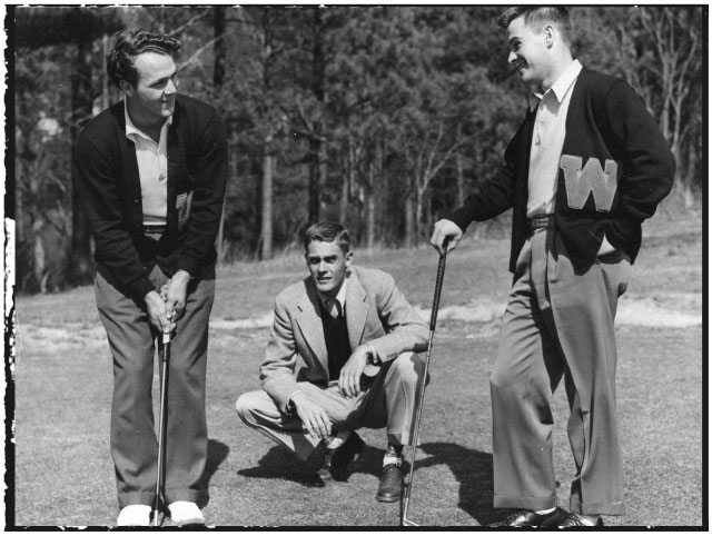 Arnold Palmer, Coach Johnny Johnston and Bud Worsham