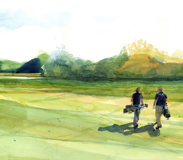 golf course ending