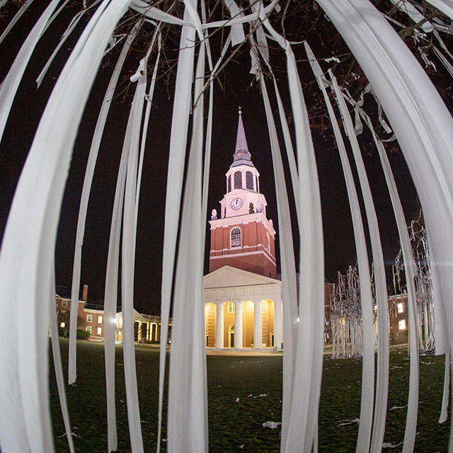 Wait Chapel viewed through toilet paper