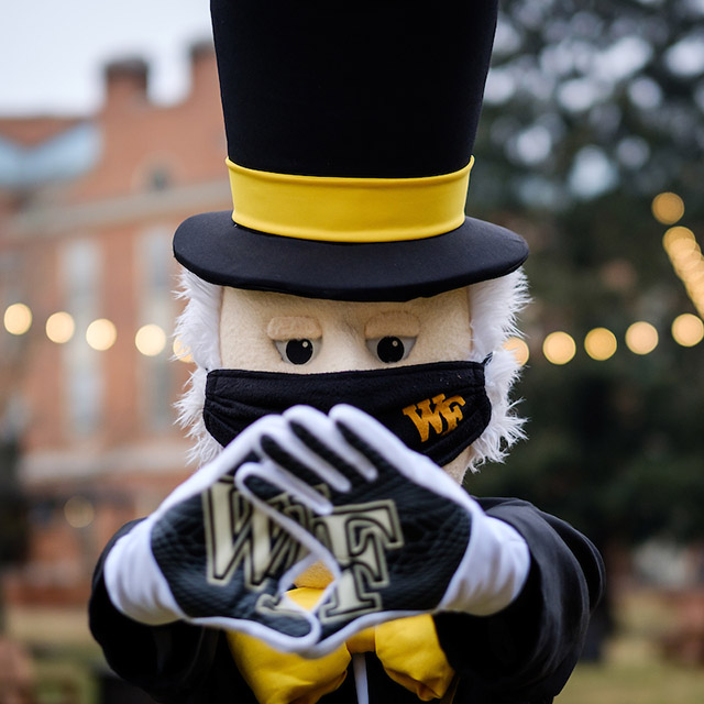The Deacon shows off his WF gloves