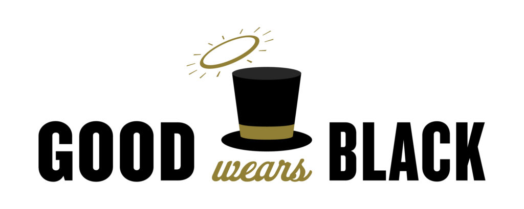 Good Wears Black with top hat and halo