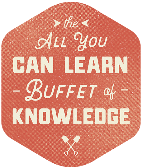 All you can eat buffet of knowledge illustration