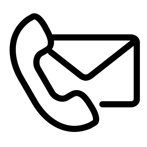phone and letter icon to show how to contact