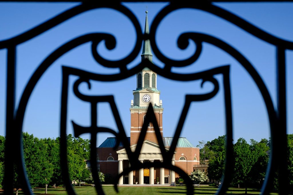 WF Ironwork with Wait Chapel in the background