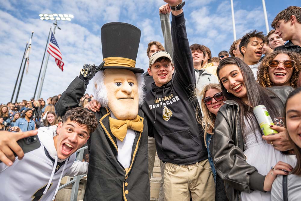 Wake Forest University Homecoming football game.