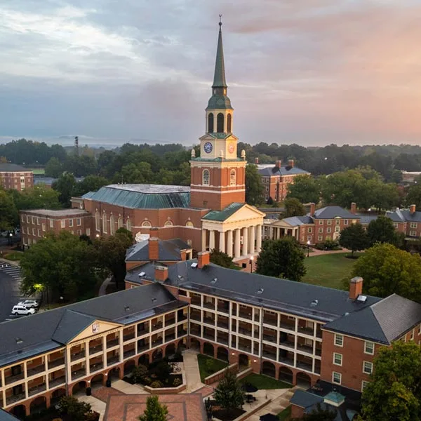 Wait Chapel as seen during sunrise