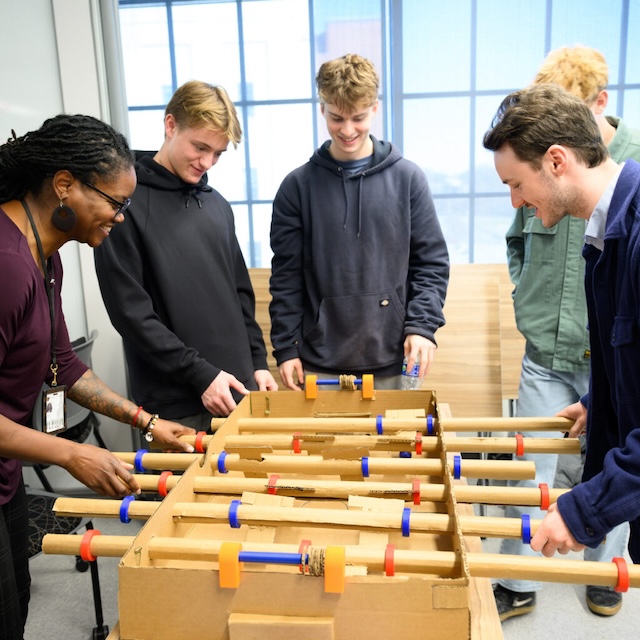 Turning cardboard and 3D printed objects into foosball tables and kayaks