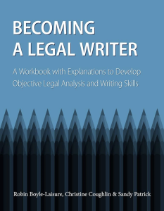 Becoming a Legal Writer, 2nd Edition cover image