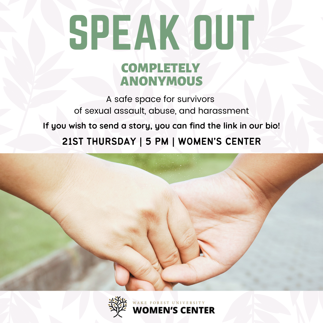 speak out informational flyer