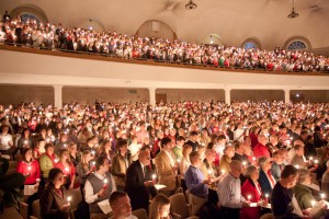 Wake Forest holds its annual Christmas Lovefeast in Wait Chapel on Sunday, December 6, 2009. The Lovefeast is a Moravian tradition that has been held at Wake Forest for over 40 years.