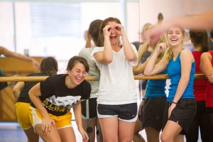 Wake Forest dance professor Nina Lucas teaches her intermediate jazz dance class in the new dance studio outside Scales Fine Arts Center on Tuesday, October 19, 2010.