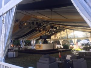 stage within the big tent for Party So Dear