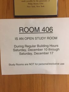 study room notification