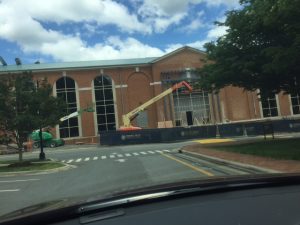 Future entrance to the new-and-improved Reynolds Gym