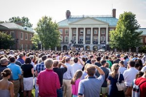 families at the Making of a Demon Deacon