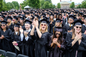 Wake Forest University holds its Commencement Ceremony on Hearn Plaza on Monday, May 21, 2018. The undergraduate degrees are conferred.