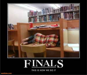 Finals week meme