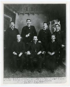 Editors of the student literary magazine 1883-84