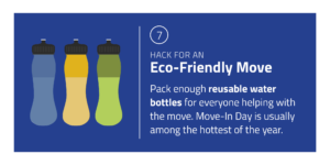 Pack reusable water bottles