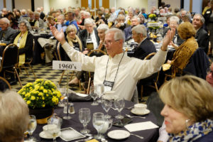 Wake Foresters return to campus for Homecoming 2018 on Friday, November 2, 2018. The Golden Deacs, those alumni who graduated at least fifty years ago, gather for lunch.