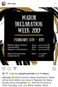 Major Declaration Week workshops