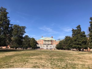 a beautiful spring day on the Mag Quad