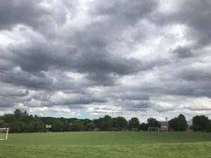 Clouds over Poteat Field