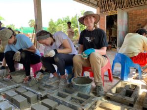 Community Based Global Learning service trip - brickmaking in southeast Asia