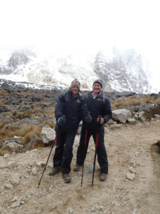 This is Robby '21 Rob Outland '89 P'21, who hiked the Salkantay Trek in the Peruvian Andes to Machu Picchu (15,213 feet!)