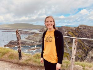 rising ‘23 student at the Kerry Cliffs of Ireland