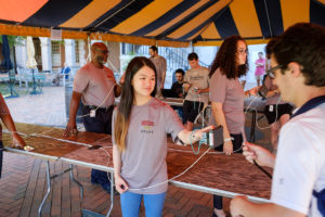 scanning your team ID card at Hit the Bricks