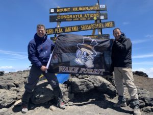 Deac parents on top of Mt Kilimanjaro