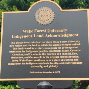 indigenous peoples acknowledgement plaque