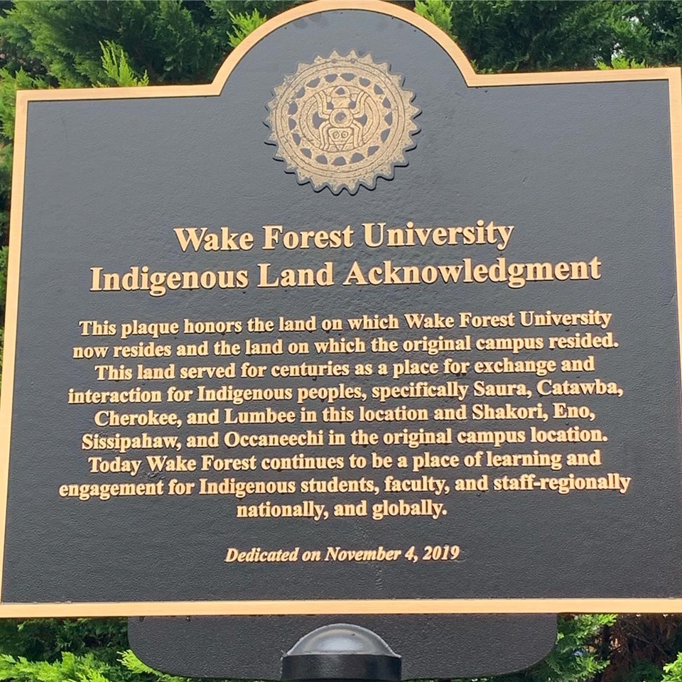 ECU Indigenous Land Acknowledgement, LWCC