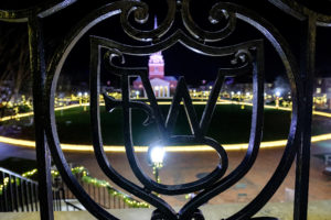 Luminaries line Hearn Plaza on the campus of Wake Forest University on Sunday, December 8, 2019, to honor the more than 5000 individual donors to the Wake Will Lead campaign.