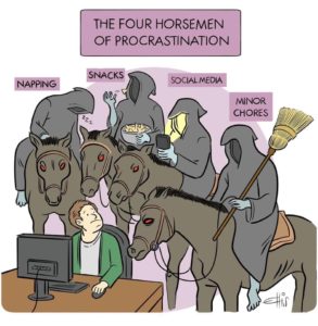 joke - 4 horsemen of procrastination