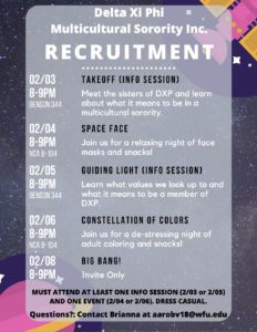 Delta Xi Phi multicultural sorority recruitment info