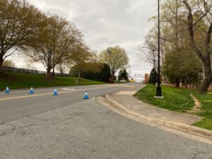 the gate at Polo Road is closed