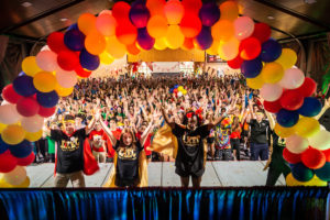 Wake Forest students dance to raise money for cancer research in the annual Wake N Shake marathon on Saturday, March 23, 2019.