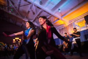 Wake Forest students dance to raise money for cancer research at the annual Wake n Shake dance marathon in Reynolds Gym on Saturday, March 19, 2016.