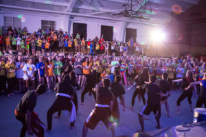 Wake Forest students dance to raise money for cancer research at the annual Wake n Shake dance marathon in Reynolds Gym on Saturday, March 19, 2016.