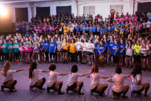 Wake Forest students dance for charity at the Wake n Shake dance marathon in Reynolds Gym on Saturday, March 21, 2015.